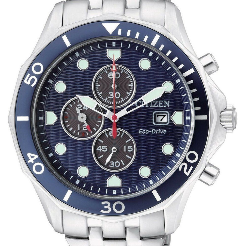 Citizen Multi Dial Eco Chronograph Watch! w/ box!